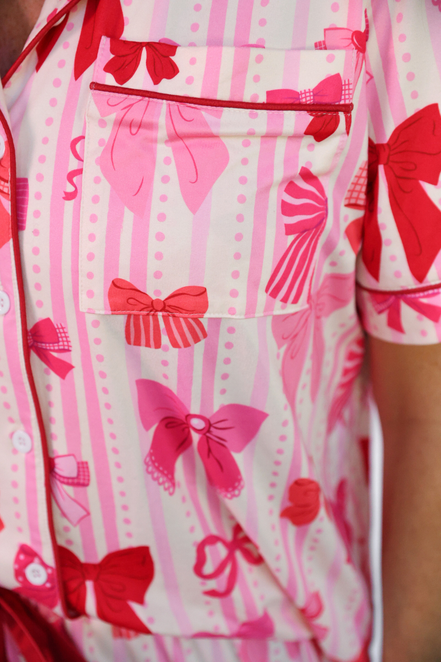 Jess Lea | Bow Romance Ruffle Pajama Set