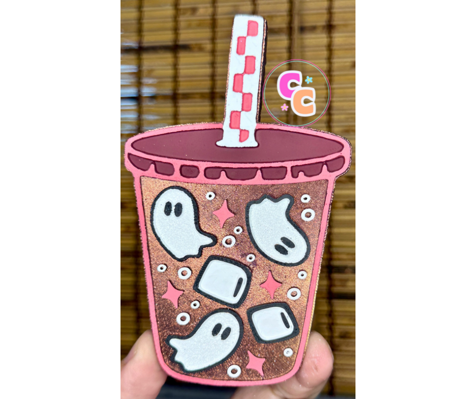 Coffee Ghost Freshie | Car Air Freshener | Halloween Freshie