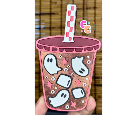 Coffee Ghost Freshie | Car Air Freshener | Halloween Freshie