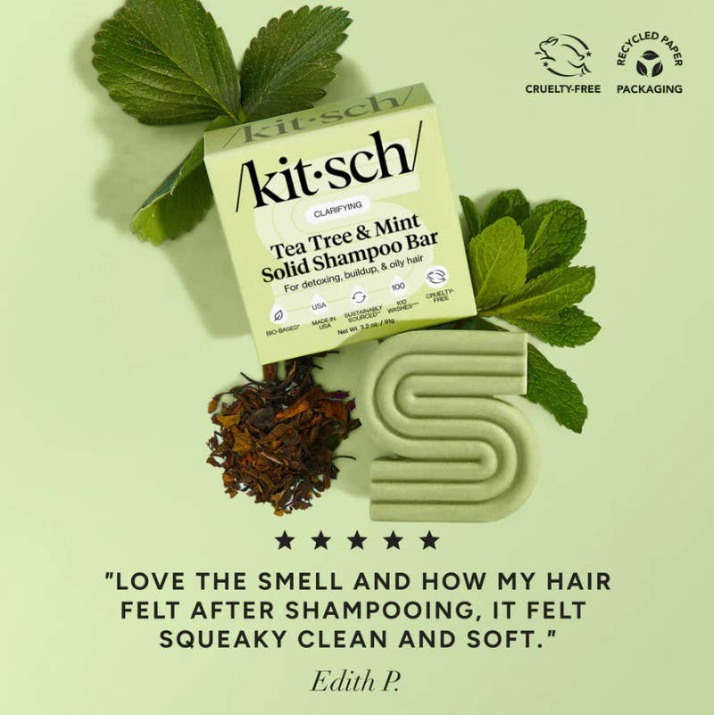 Kitsch | Tea Tree & Mint Clarifying Shampoo Bar