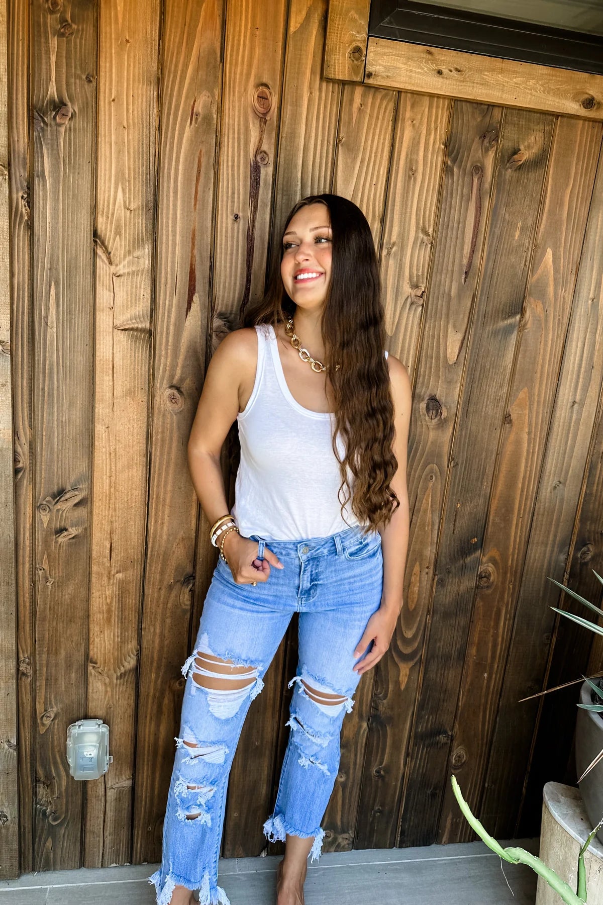BLAKELEY Ripped Jeans-Light Wash