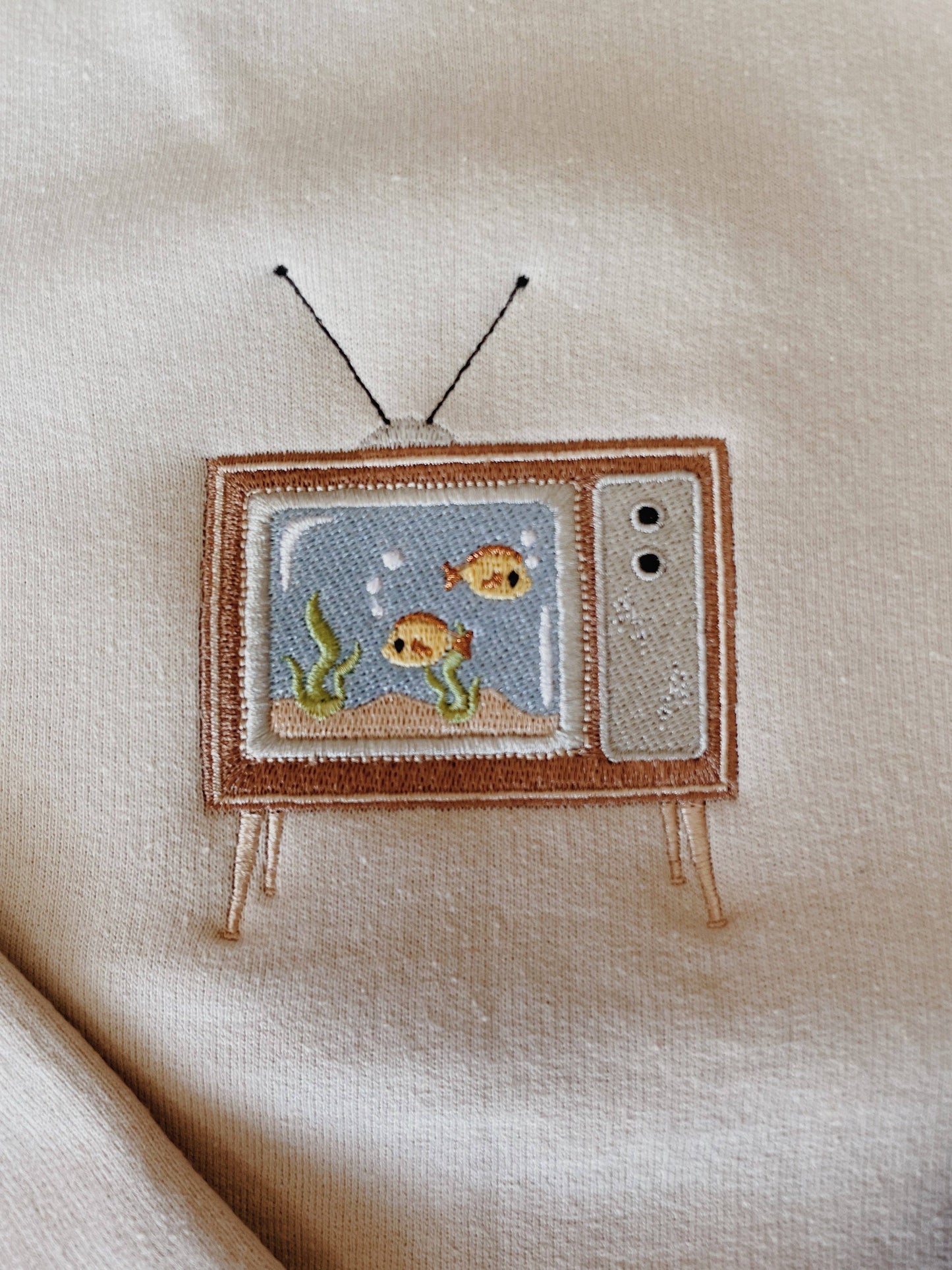 Aquarium TV Embroidered Sweatshirt