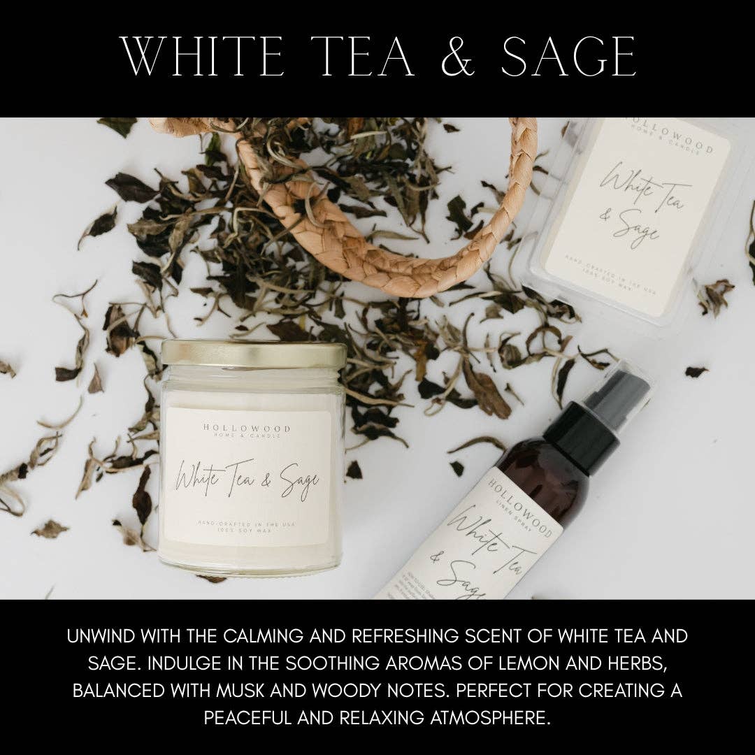 WHITE TEA & SAGE | SPRING | 4 OZ | LINEN SPRAY