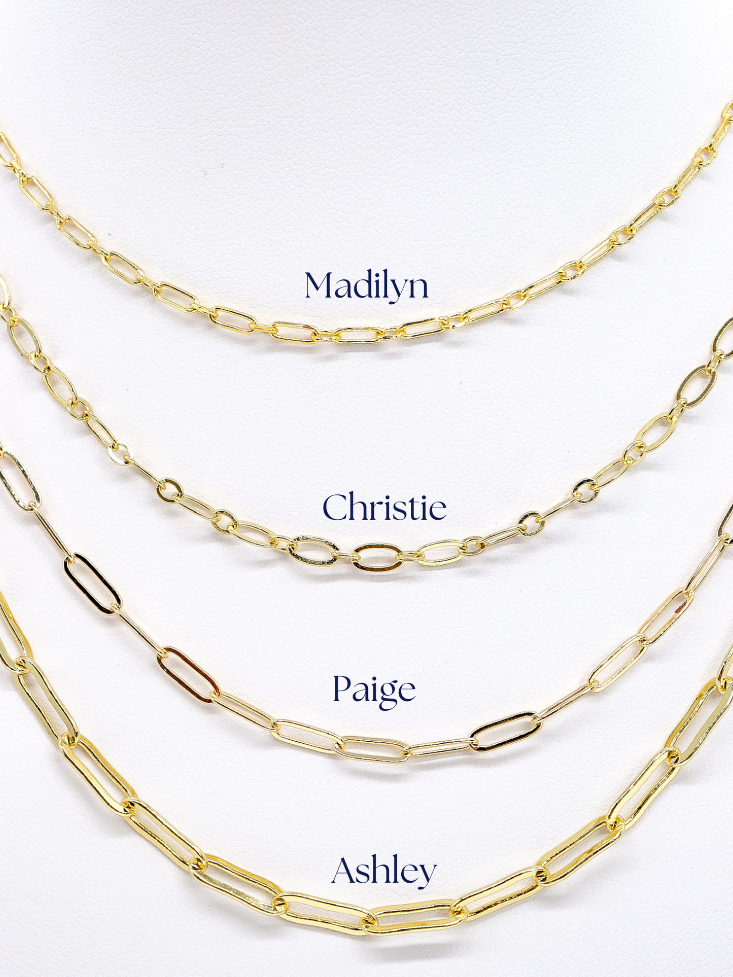 Gold Ashley (Flat) Necklace