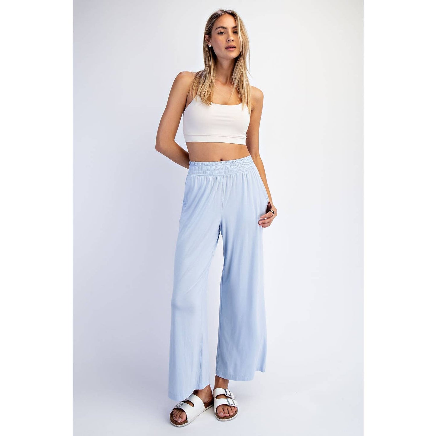 Rae Mode | Modal Wide Leg Cropped Pant