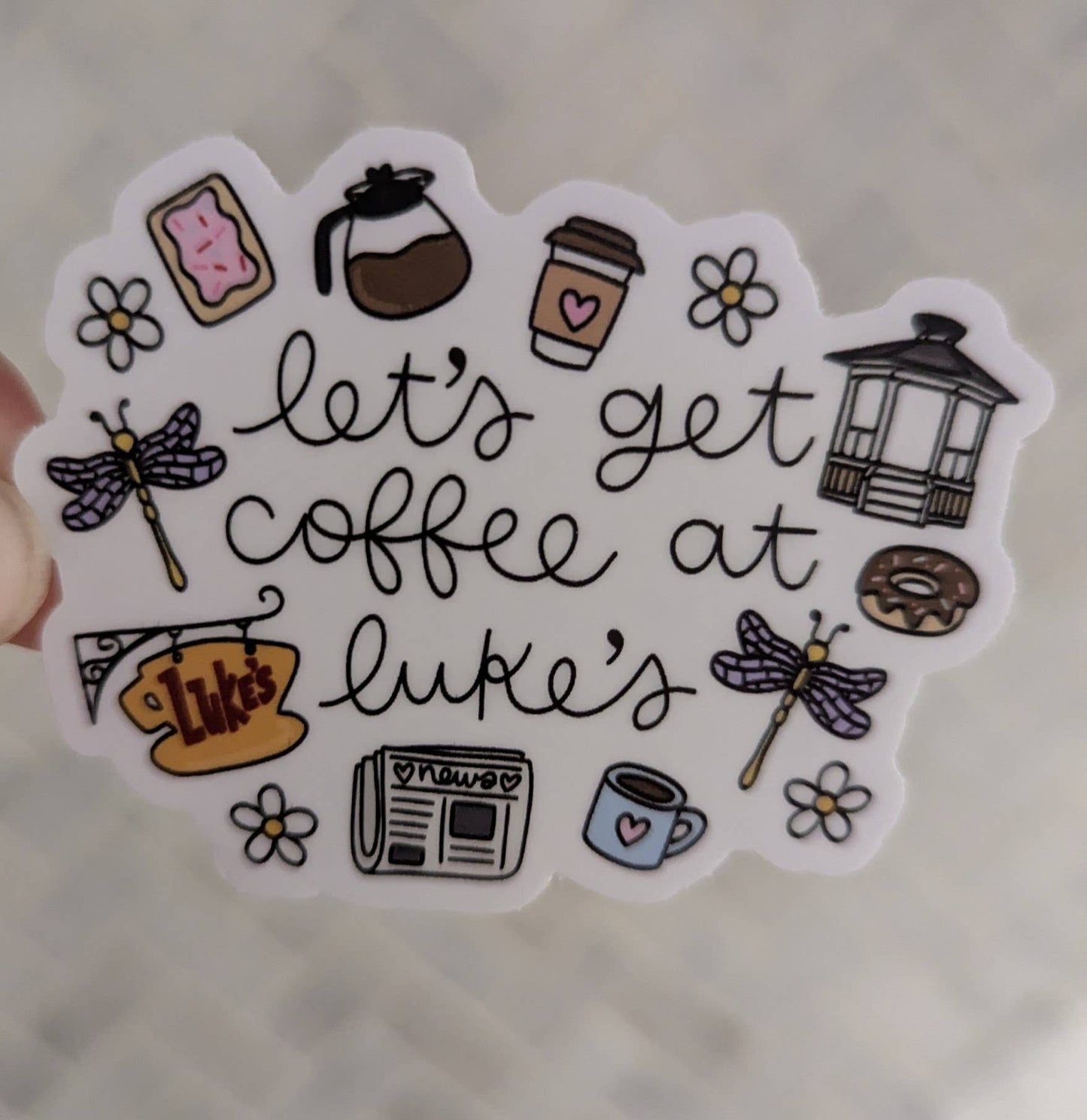 GG Coffee at Luke's Sticker