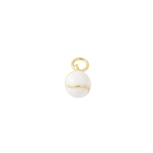 Gold Home Run Baseball Charm
