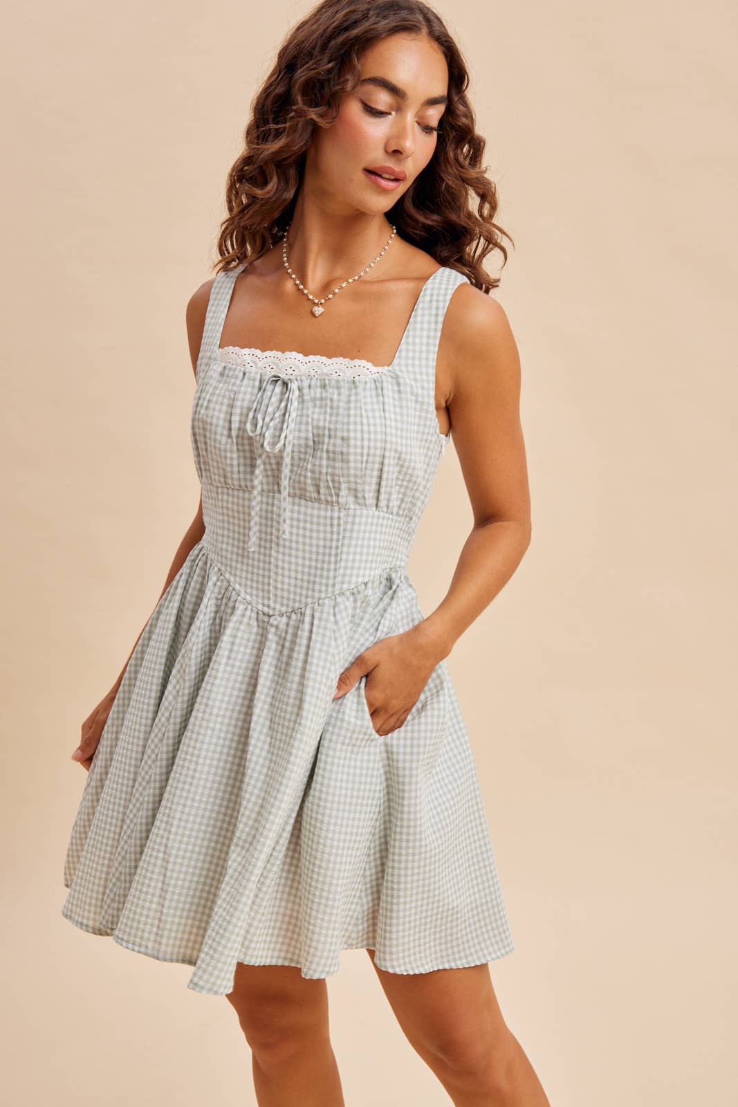 Milkmaid Baby Drop Waist Dress