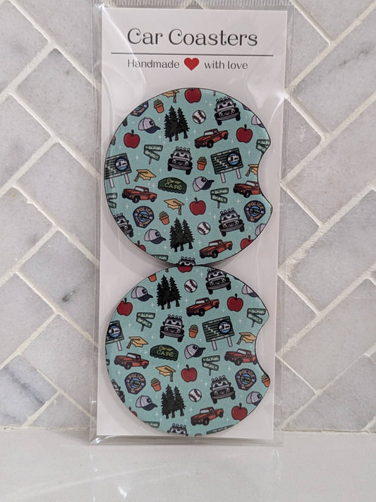 Twilight Icon Doodles Car Coasters