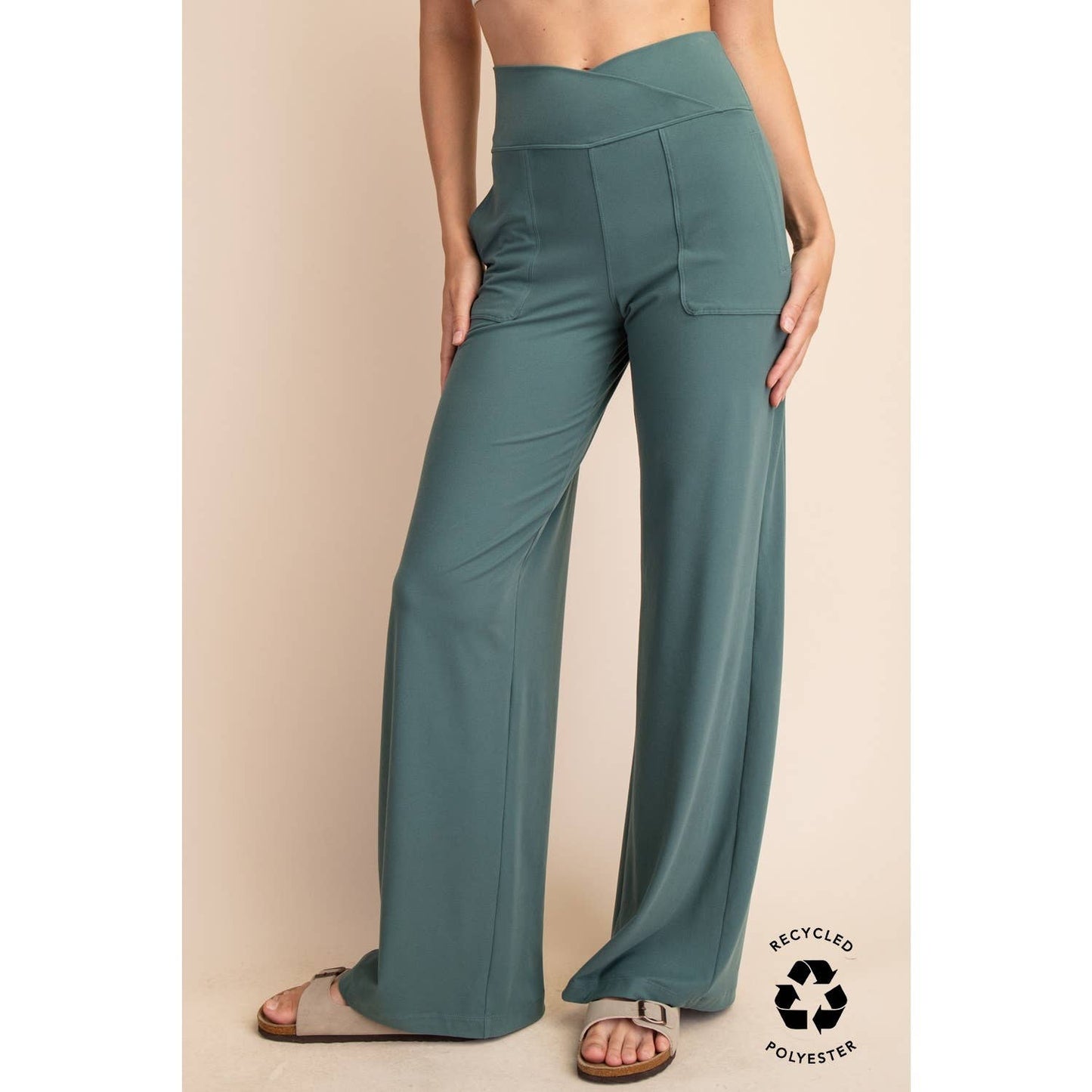 Rae Mode | V Waist Butter Wide Leg Pant