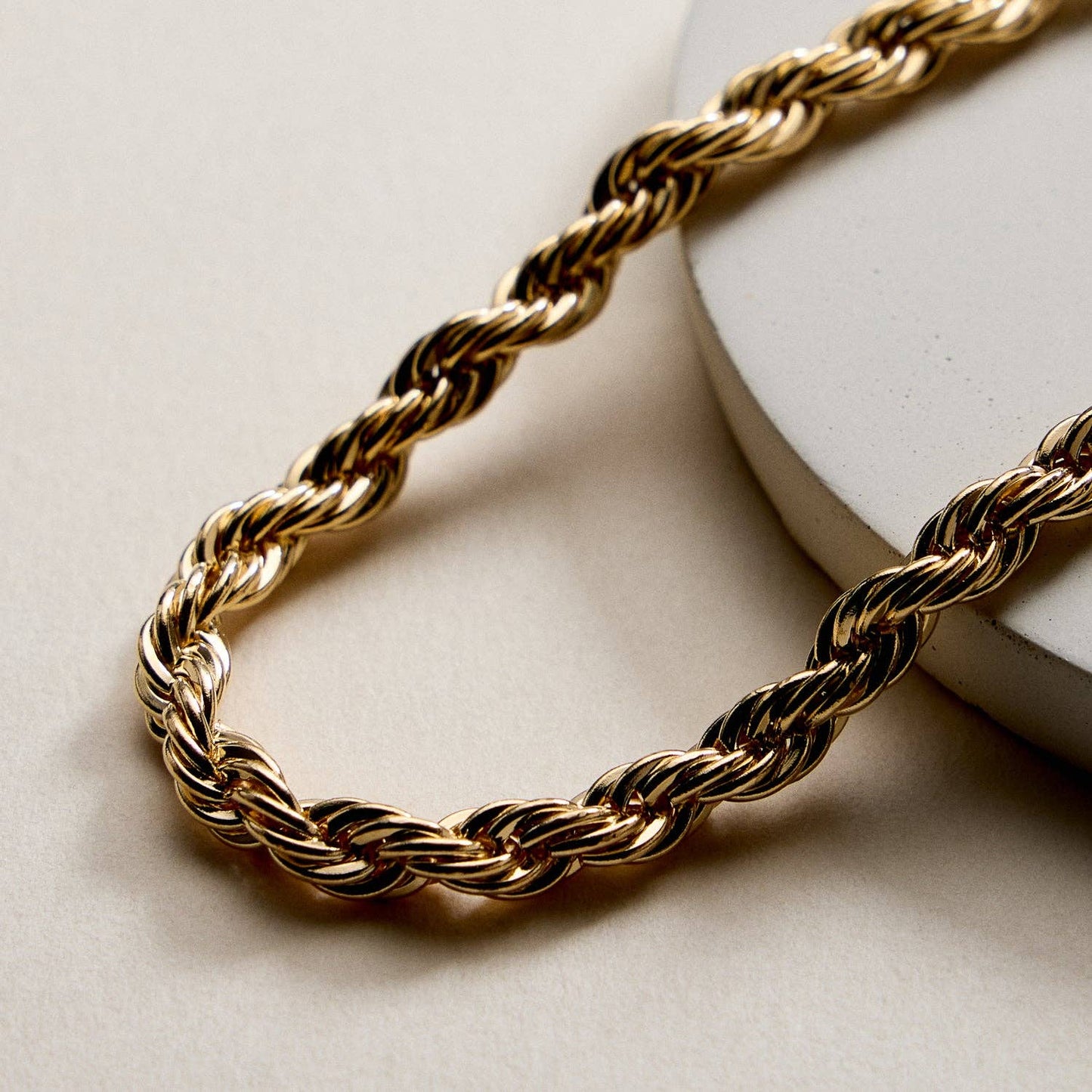 Gold Filled Rope Chain Bracelet