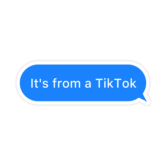 Its From A TikToK Sticker, TikTok, Meme Sticker, TikTok