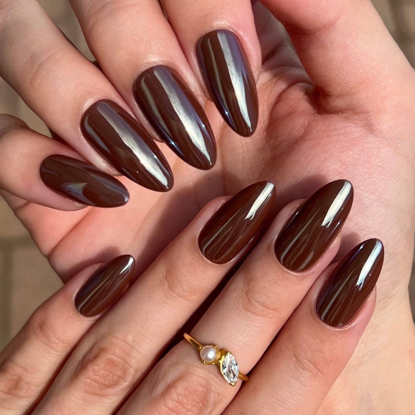 Chocolate Glaze Press-on Nails