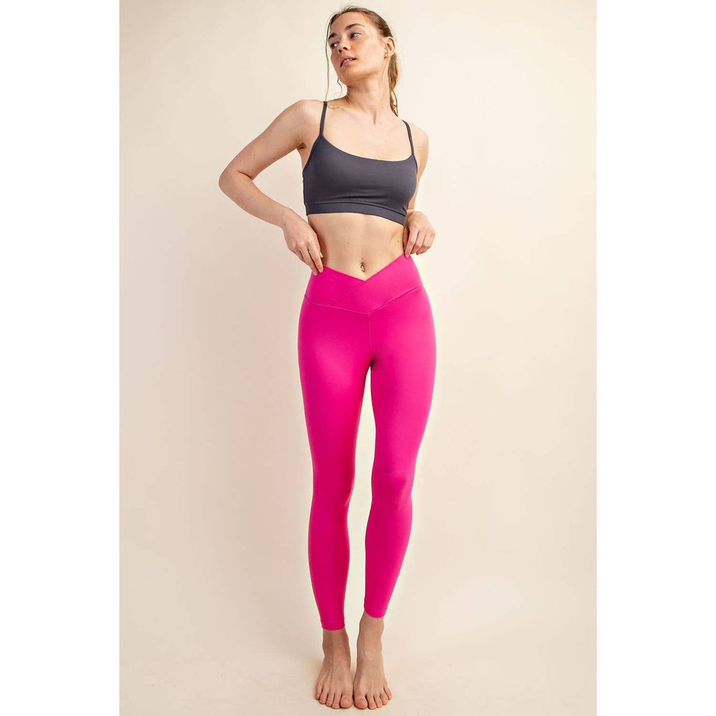 V WAIST FULL LENGTH LEGGINGS