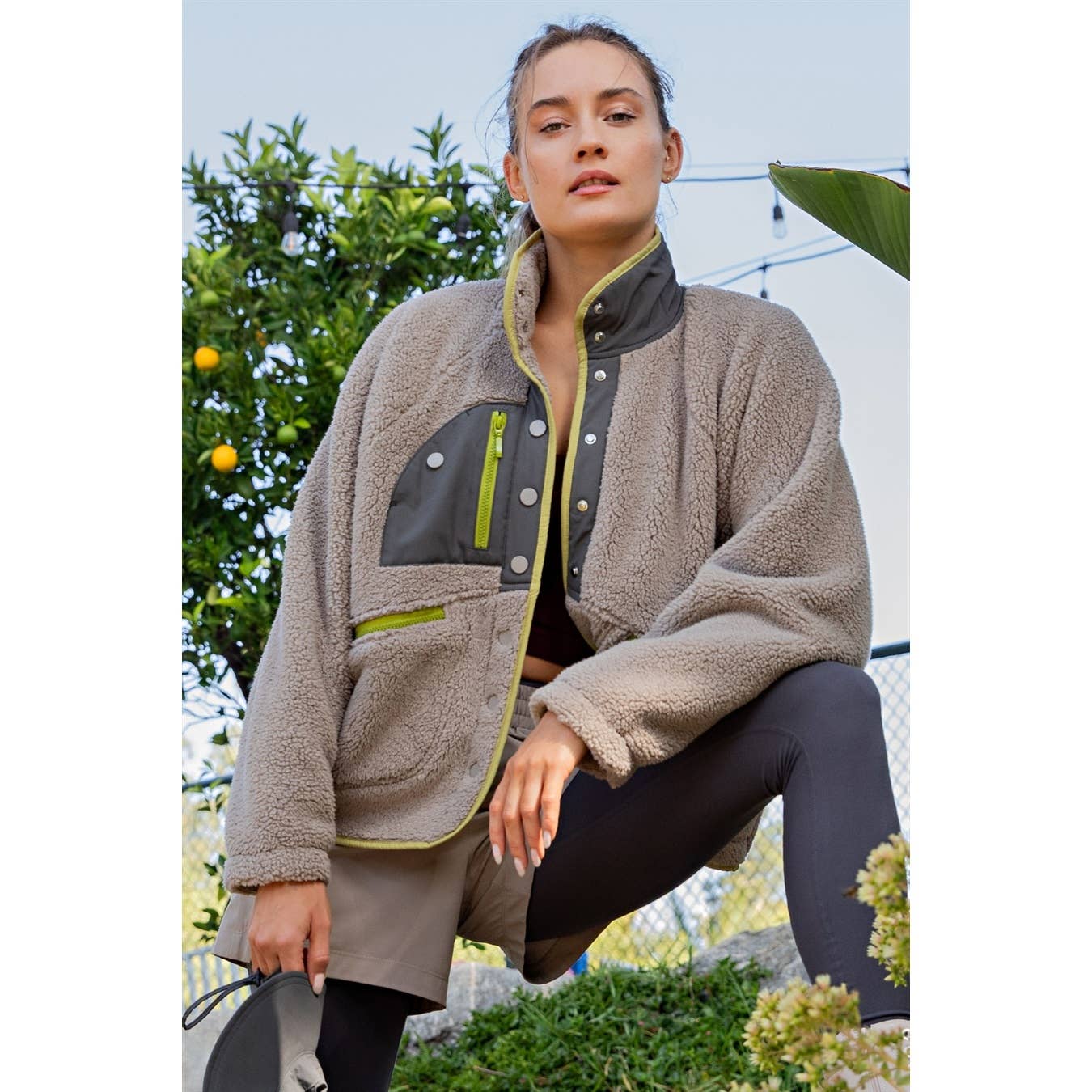 SHERPA BUTTON UP JACKET