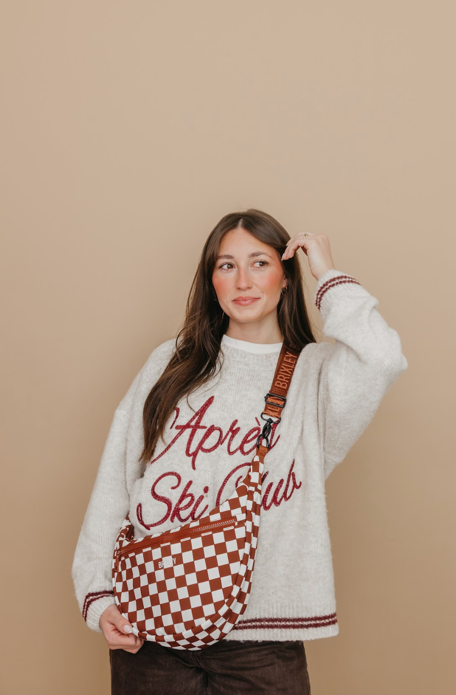 Coco Check Crescent Bag