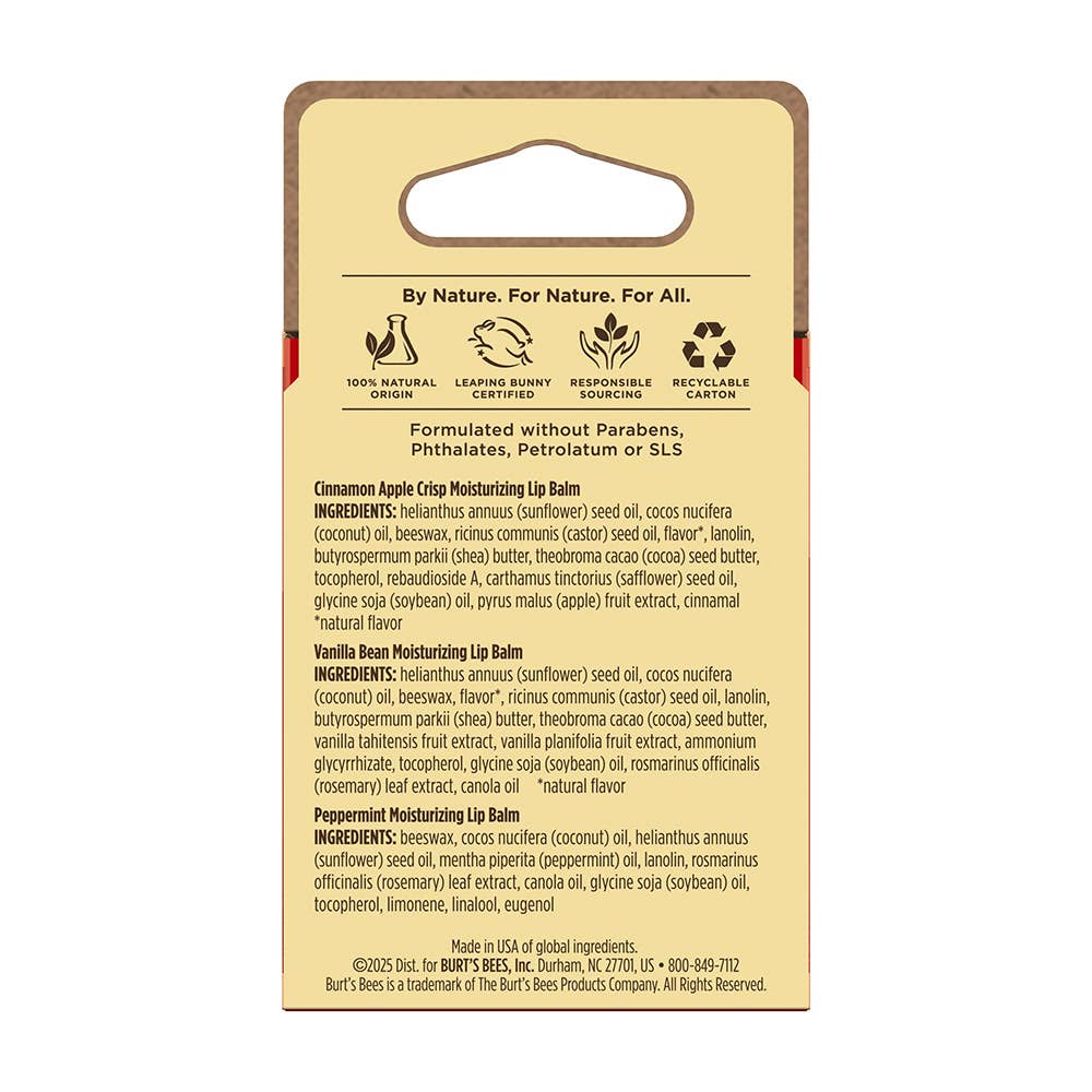 Holiday Winter Wonders Lip Balm Gift Set, 3 Holiday Flavors