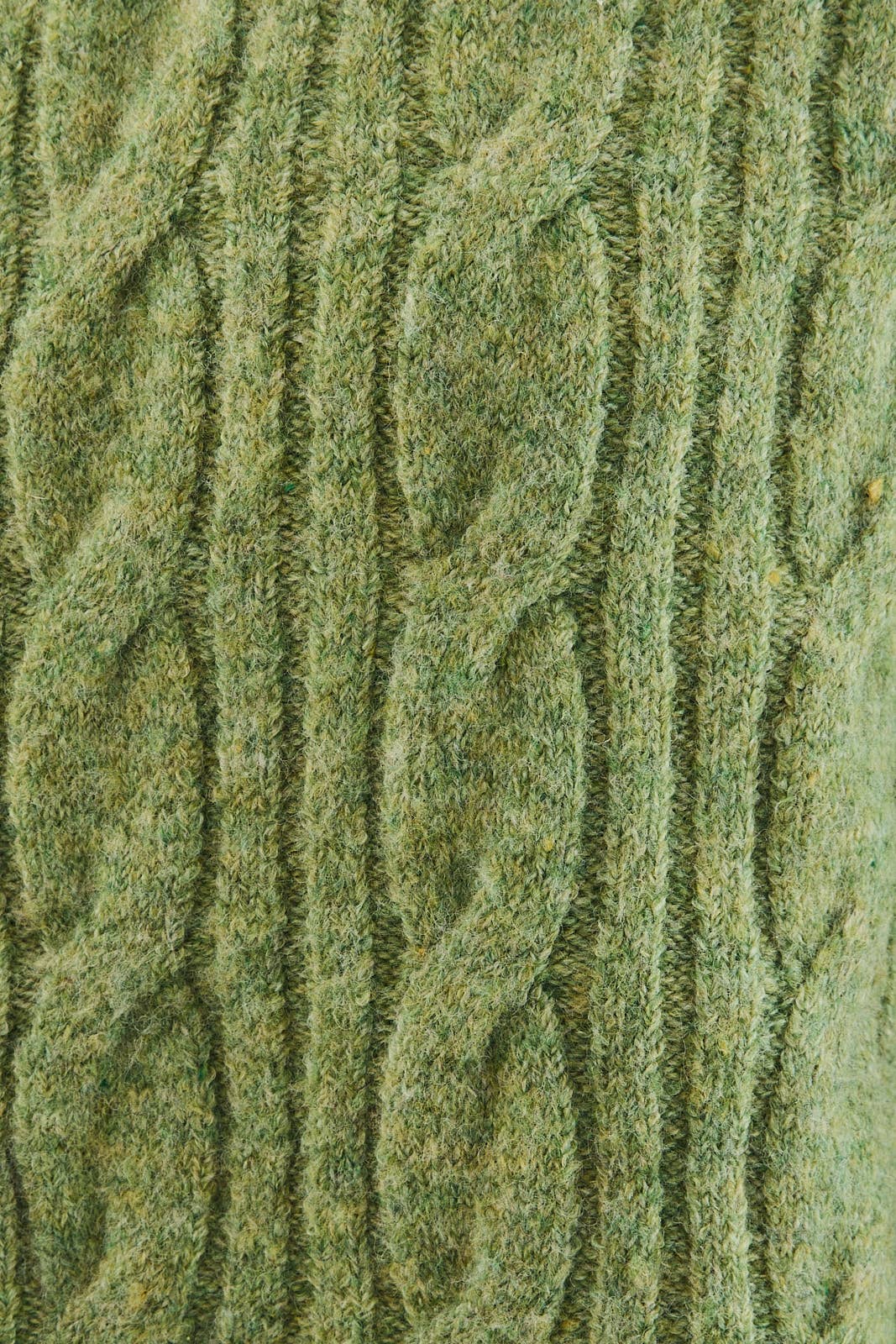 ZIPPER FRONT CABLE SWEATER JACKET