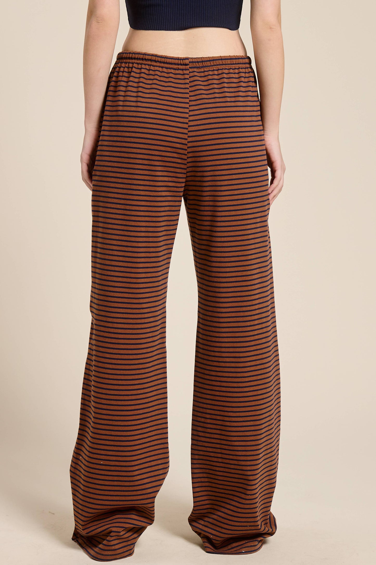 Mimosa | Striped Drawstring Wide Leg Pants