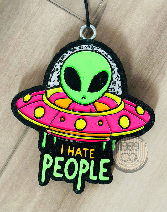 I Hate People Car Freshie