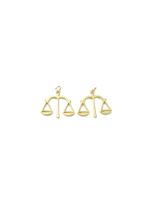 Gold Scales of Justice Charm