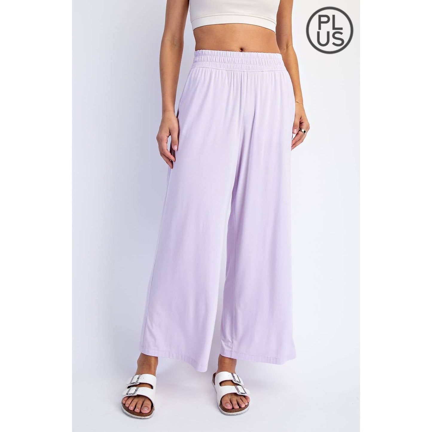 Rae Mode | PLUS Modal Wide Leg Cropped Pant