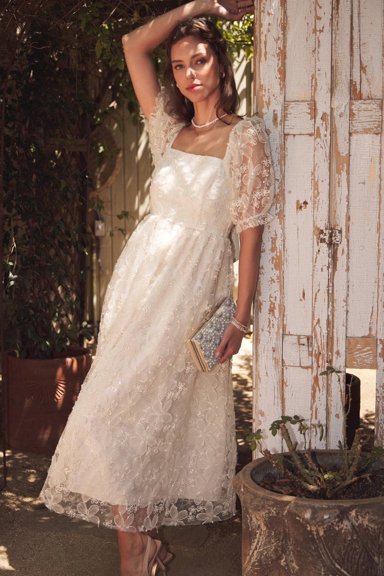 In February | Golden Grace Maxi Dress
