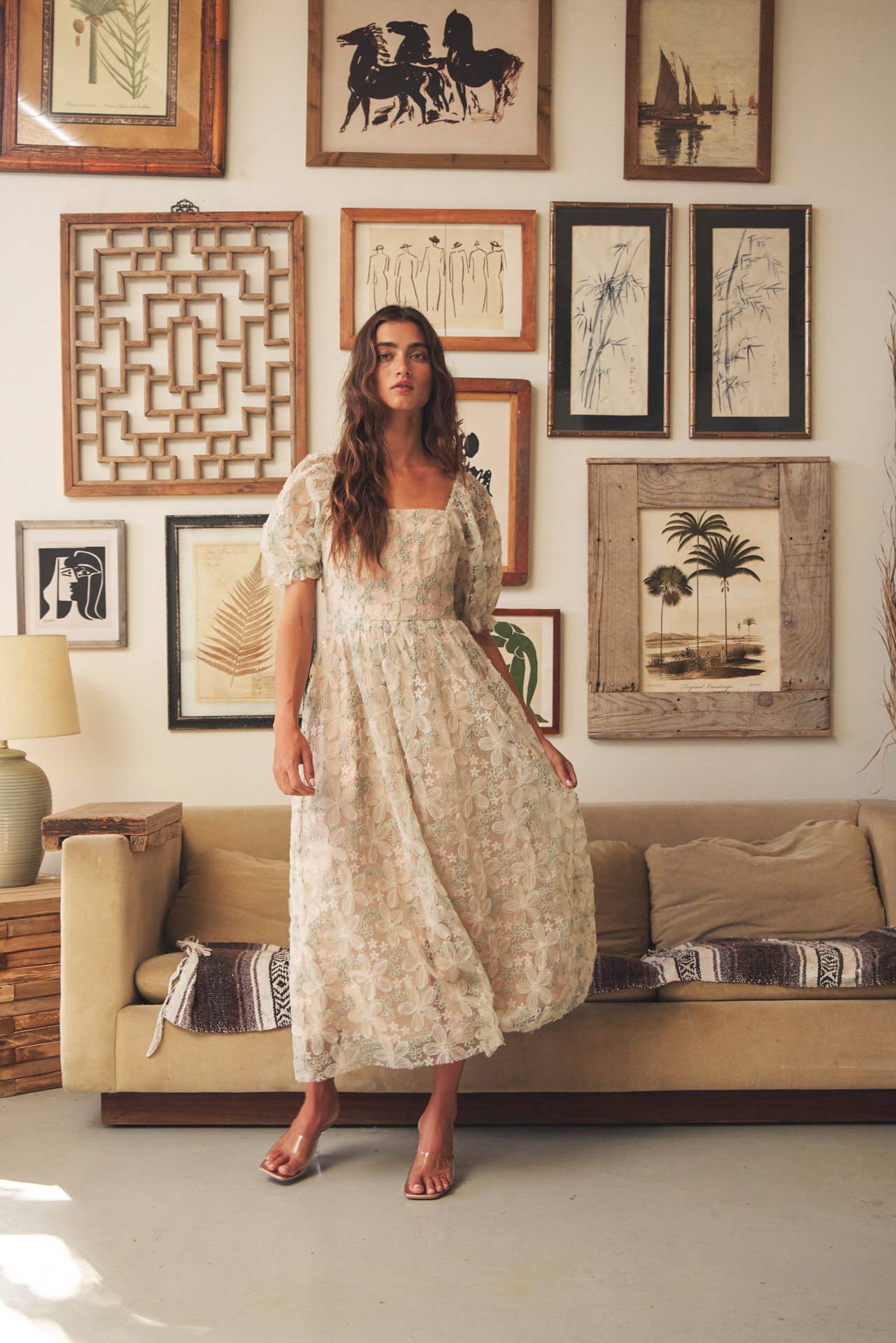 In February | Golden Grace Maxi Dress