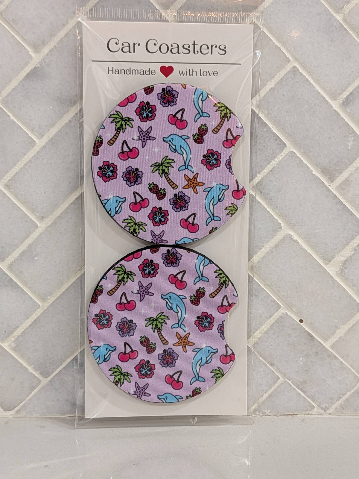Beachy Vibe Car Coasters