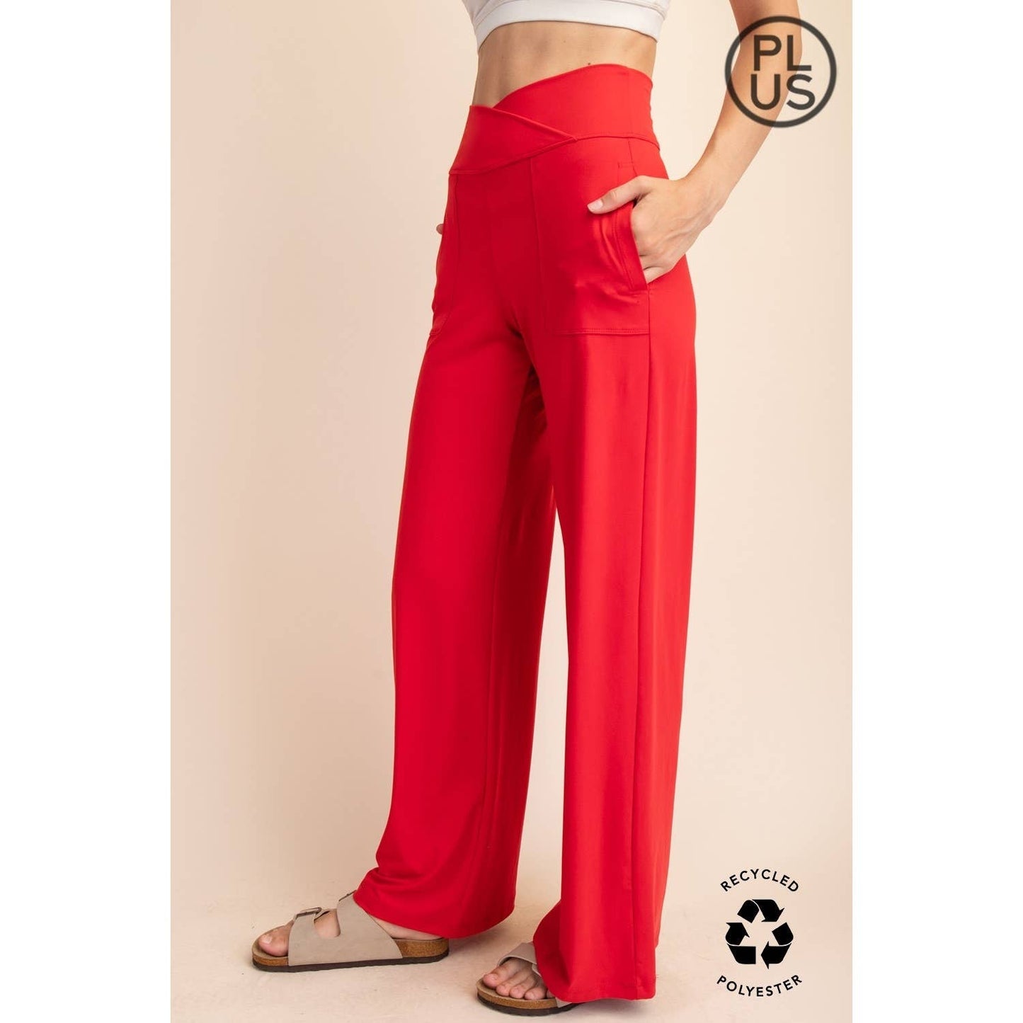 Rae Mode | Plus V Waist Butter Wide Leg Pant