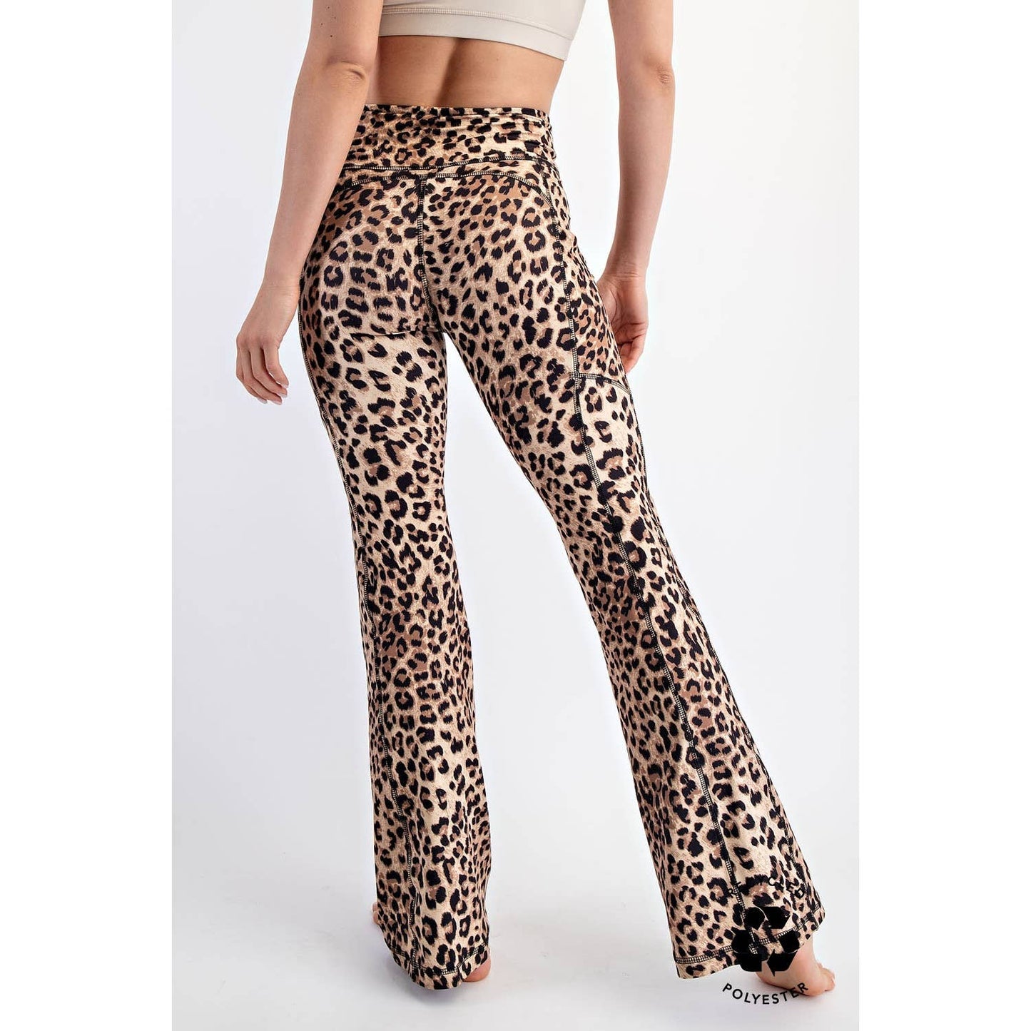 ANIMAL PRINTED BUTTER SOFT FLARED LEGGINGS