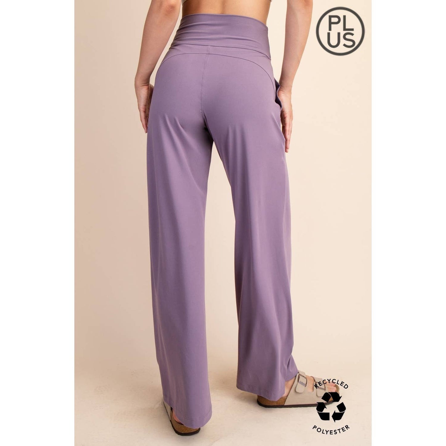 Rae Mode | Plus V Waist Butter Wide Leg Pant