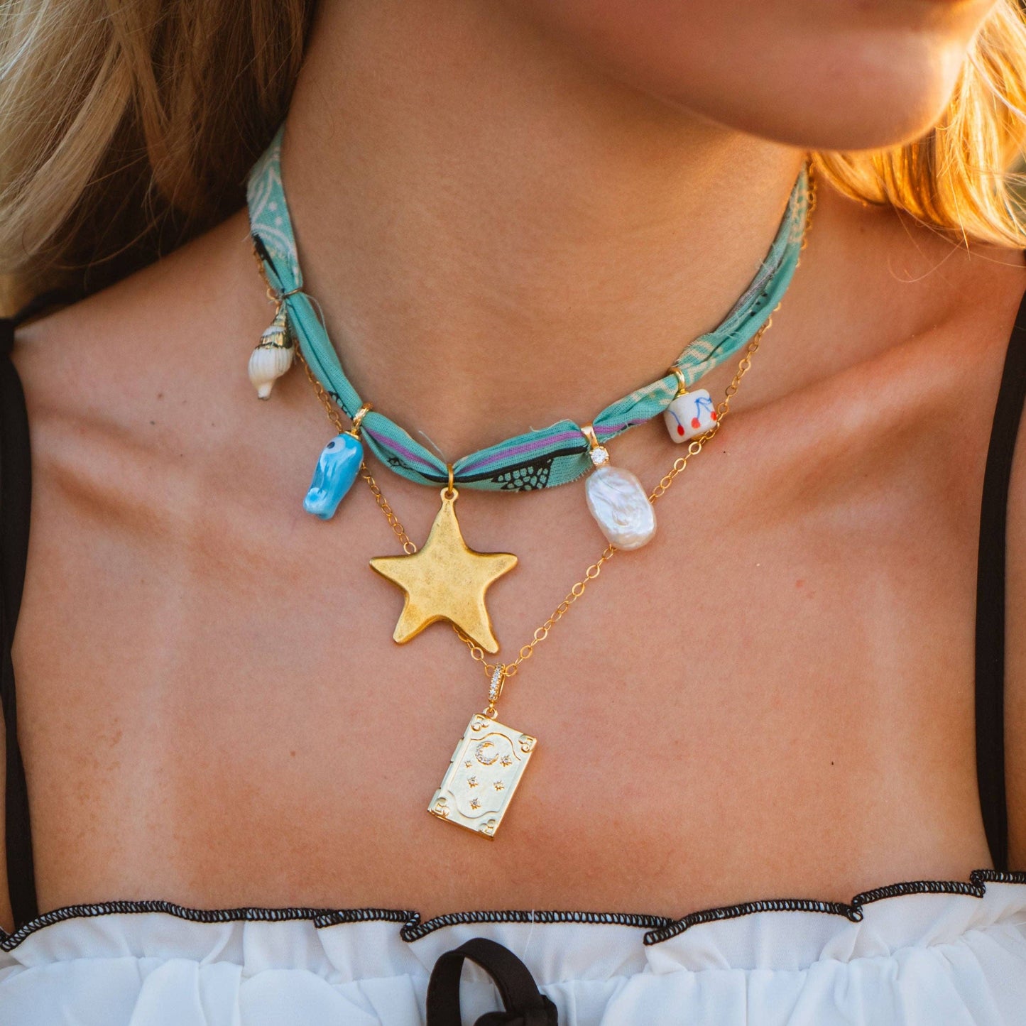 To the Stars Who Listen Book Locket Necklace