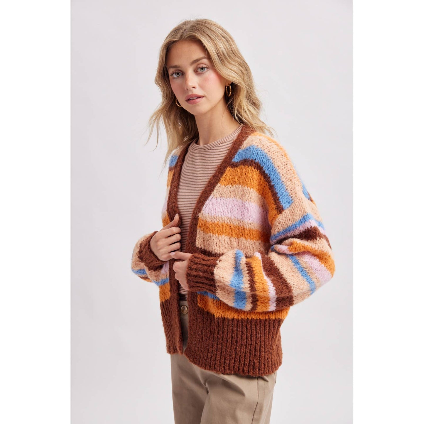 Y2K-esque Stripey Cardi