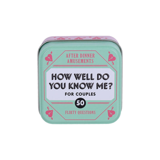 After Dinner Amusements: How Well Do You Know Me? For Couples
