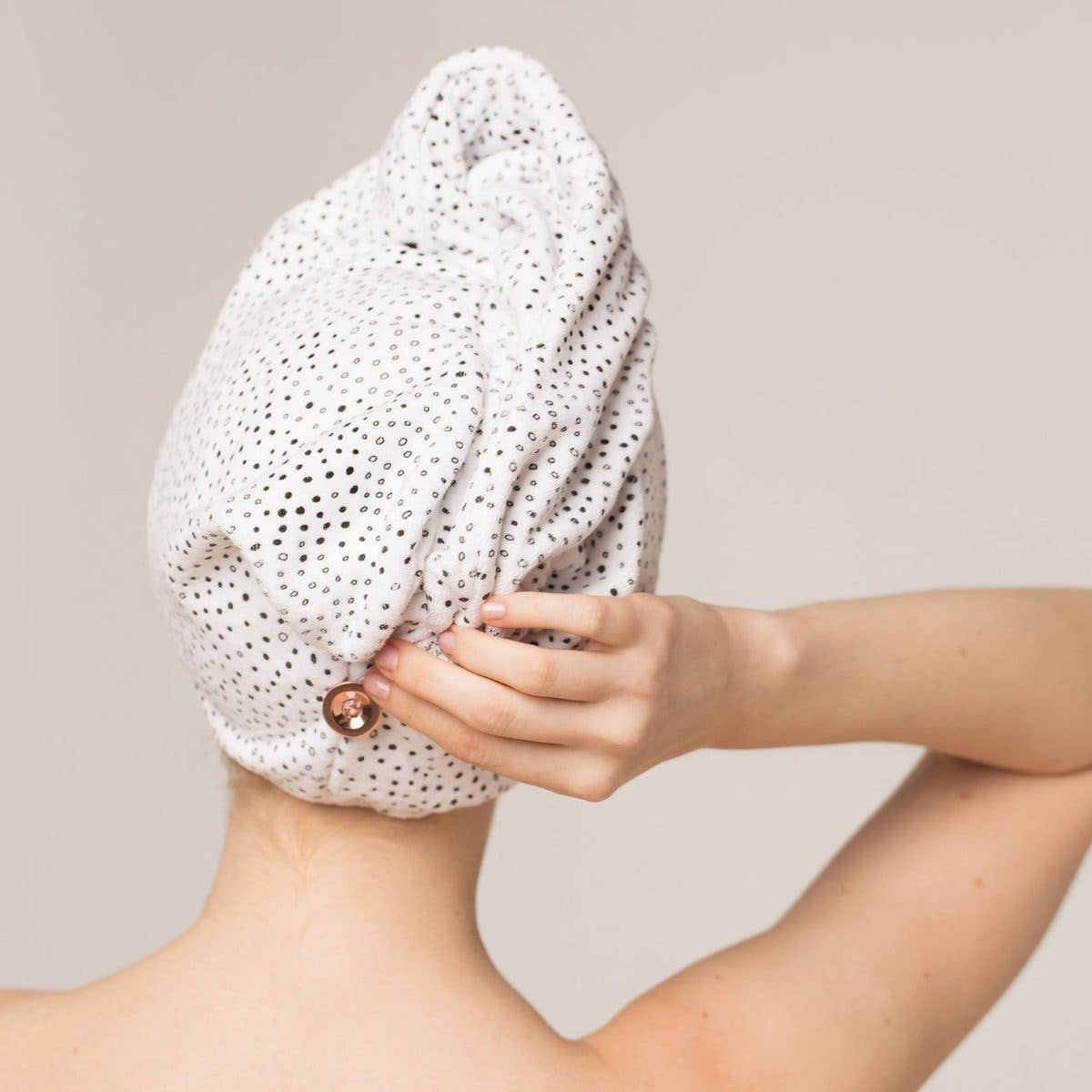 Kitsch | Quick Dry Hair Towel - Micro Dot
