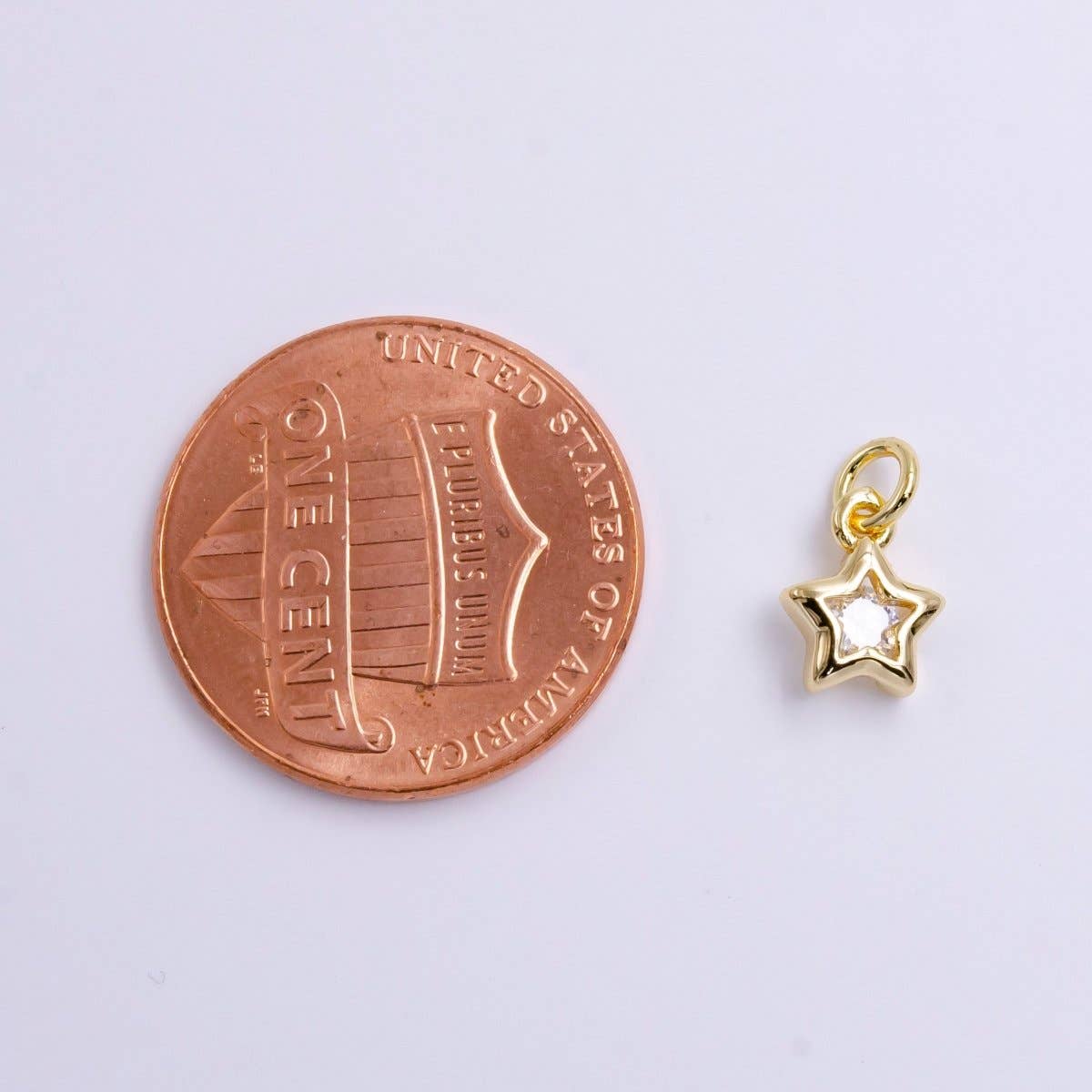 Celestial CZ Star Charm