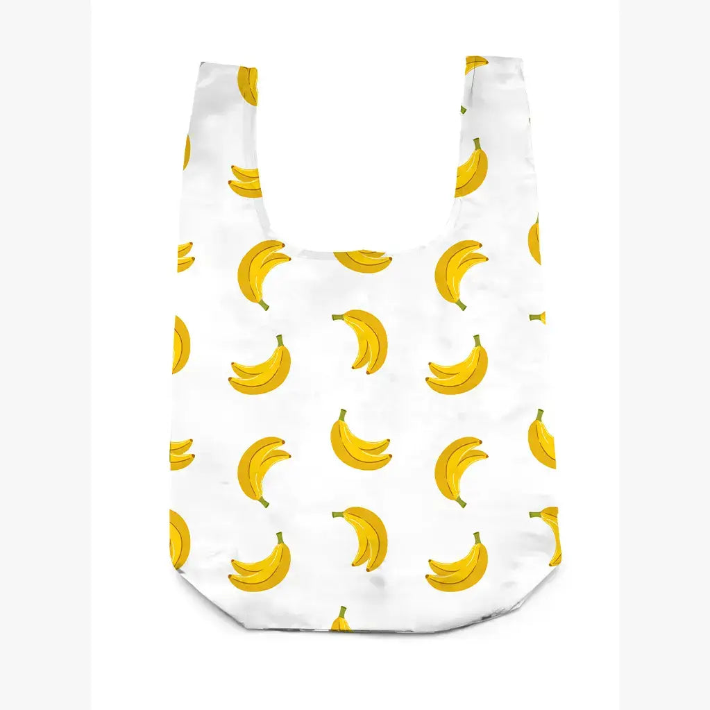 2-in-1 Bag Charm & Reusable Shopper Bag - Ripe Yellow Banana