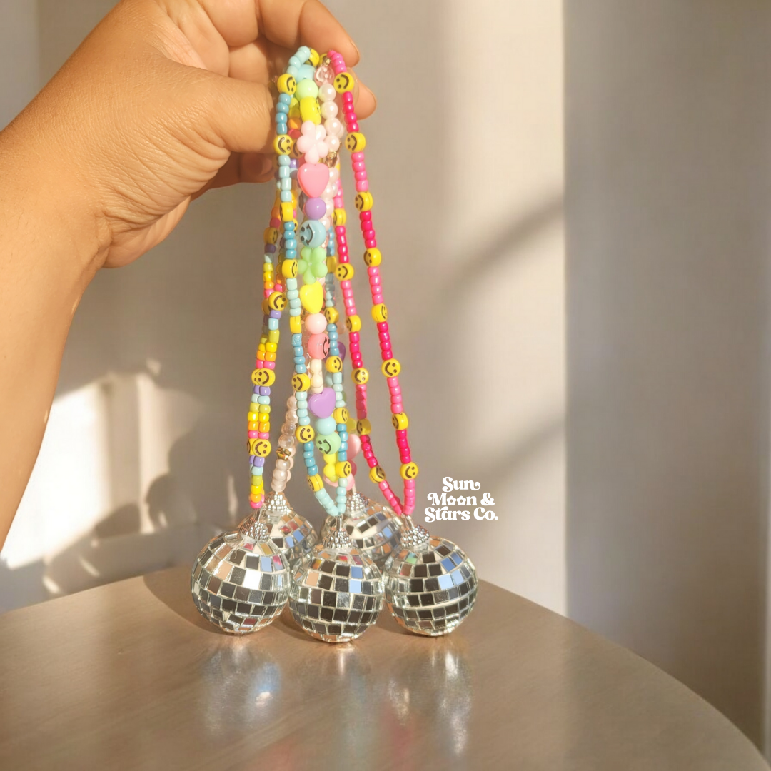 Pearl Dreams Disco Ball Car Charms