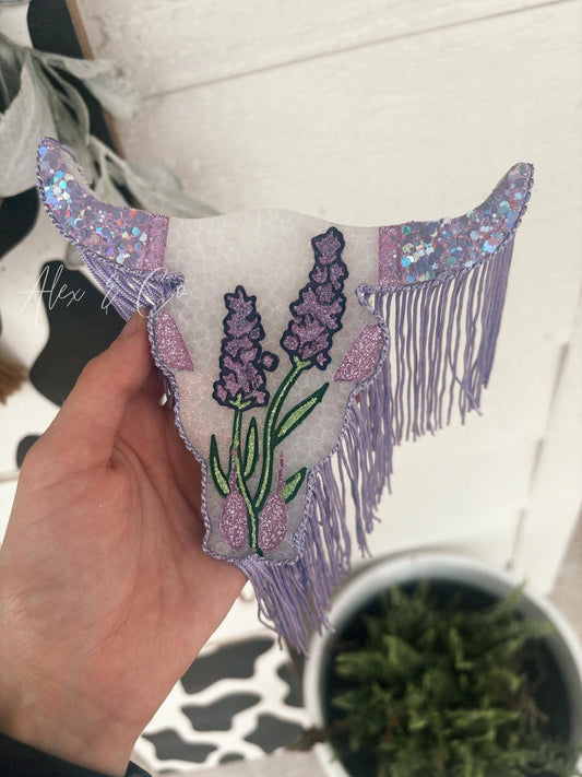 Lavender Bull Car Freshie