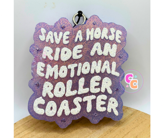 Emotional Roller Coaster Freshie Mold | Car Air Freshener