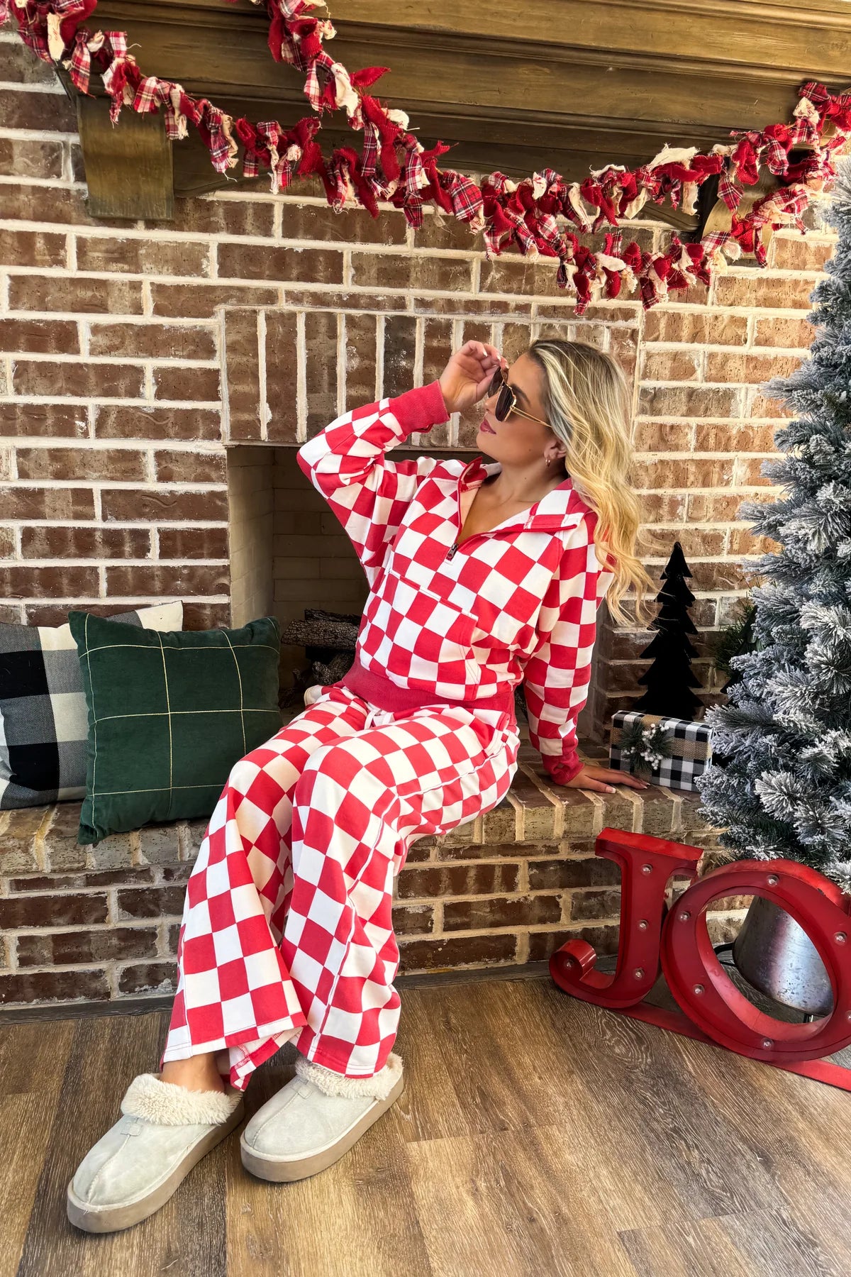 Cozy Checker Hoodie