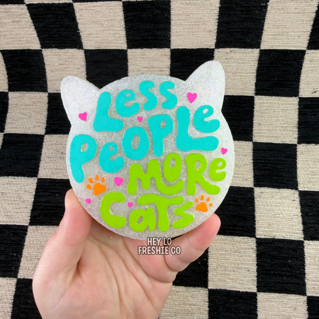 Less People More Cats | Car Freshie