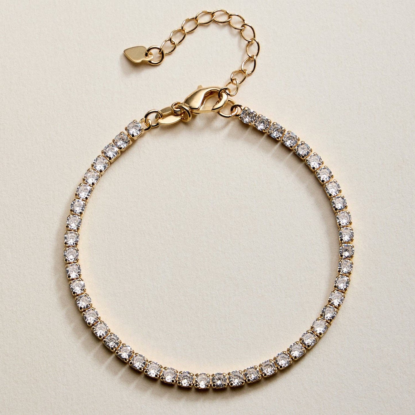 Gold Filled Round CZ Tennis Bracelet