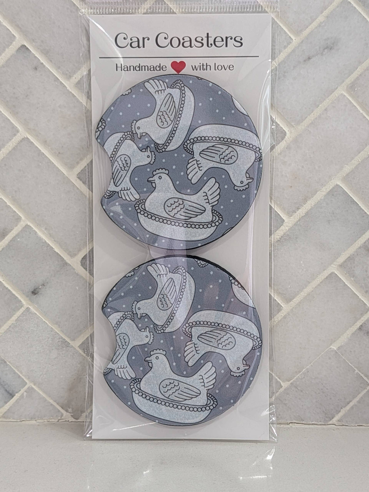 Nesting Hens Car Coasters