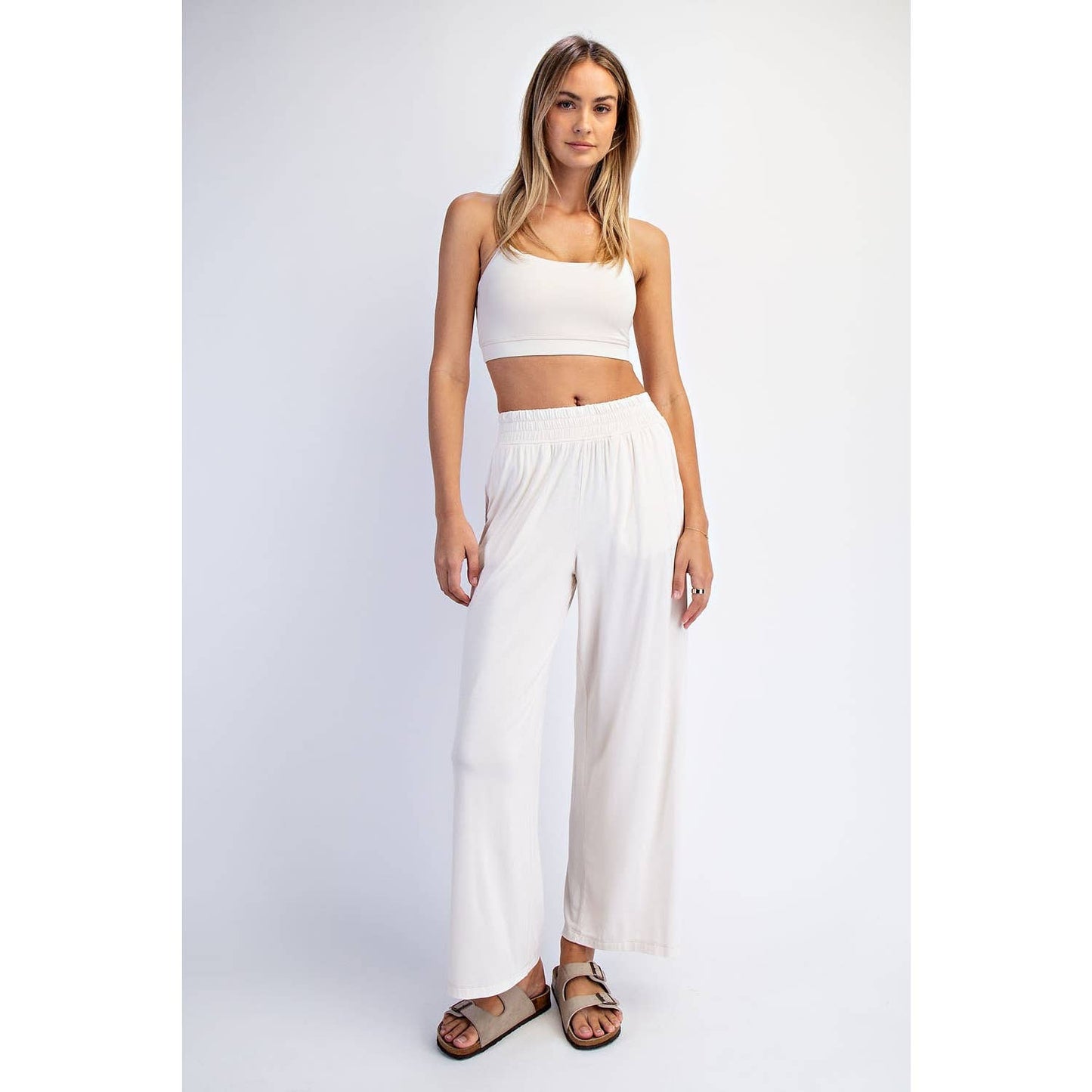 Rae Mode | Modal Wide Leg Cropped Pant