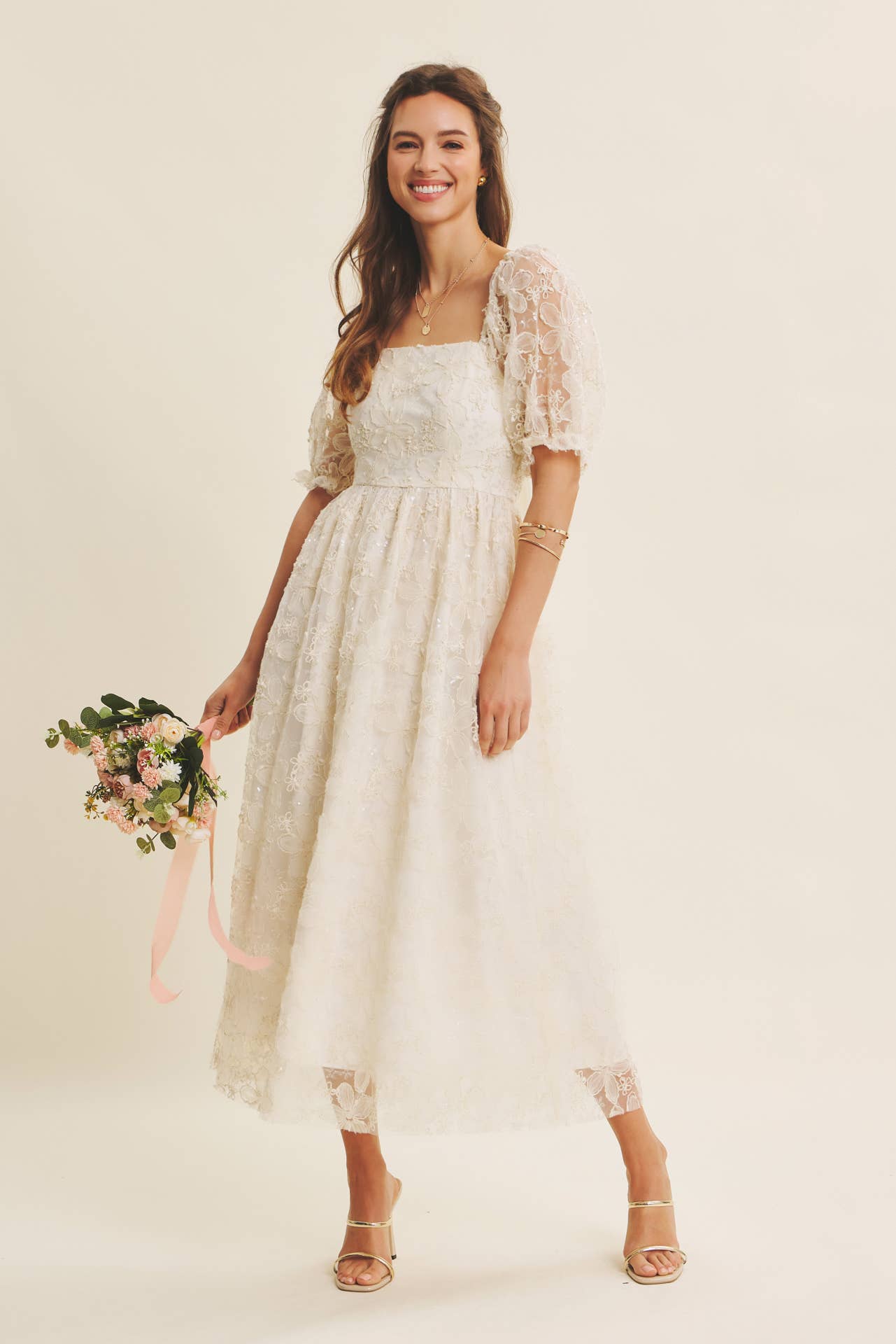 In February | Golden Grace Maxi Dress