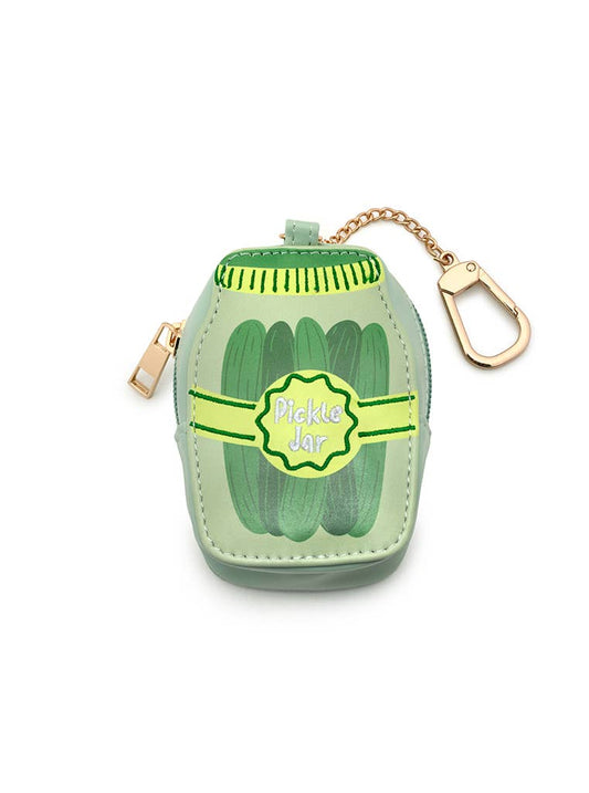 2-in-1 Bag Charm & Reusable Shopper Bag - Pickle Jar
