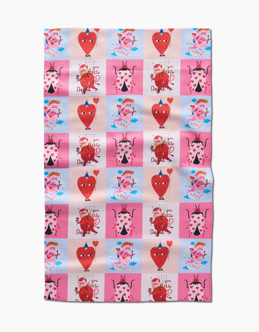 Love Squares Tea Towel
