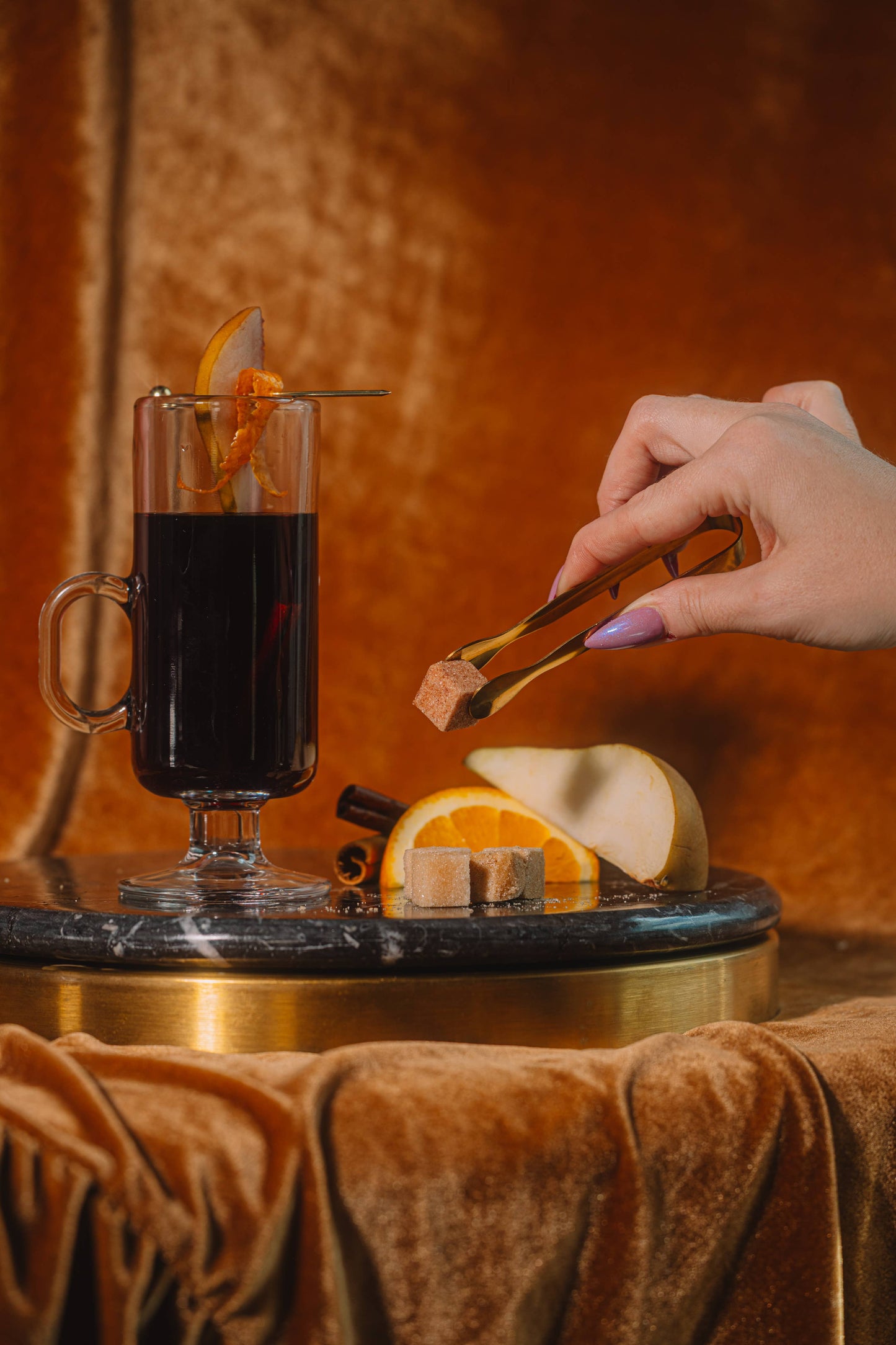 Gold LUXE Mini Tongs for Mixer Cubes/Garnish, 4.5 inch